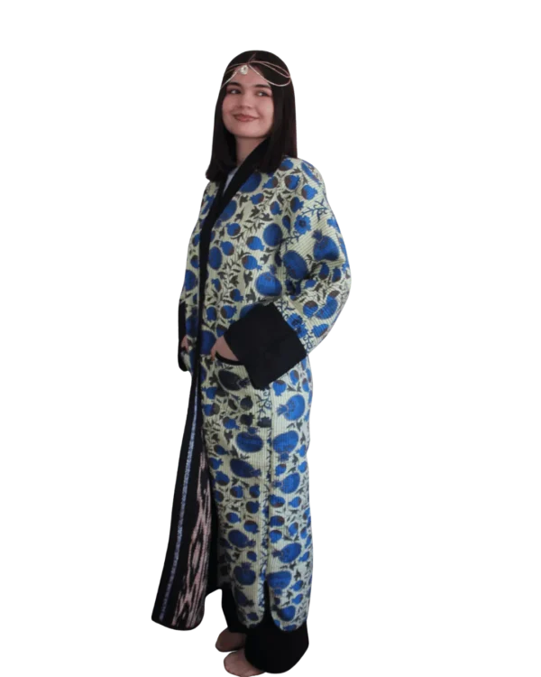 Joma Maxi - Błękitny Ikat, dwustronna, unikat