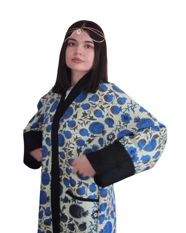 Joma Maxi - Błękitny Ikat, dwustronna, unikat