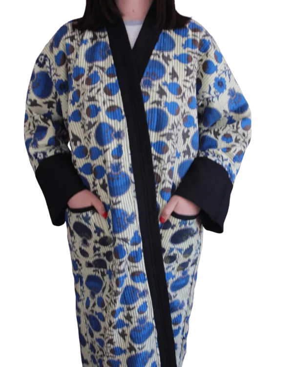 Joma Maxi - Błękitny Ikat, dwustronna, unikat