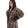 Joma Maxi - Błękitny Ikat, dwustronna, unikat