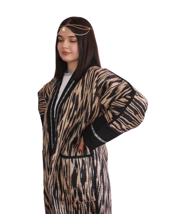 Joma Maxi - Błękitny Ikat, dwustronna, unikat