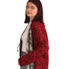 Joma Midi - Karmazynowy Ikat, przód 3 Joma Midi - Karmazynowy Ikat, dwustronna, unikat