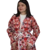 Joma Midi Rubinowy Ikat ANORA - ujęcie 3/4