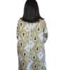 Joma Midi Rubinowy Ikat ANORA - druga strona, ujęcie z tyłu