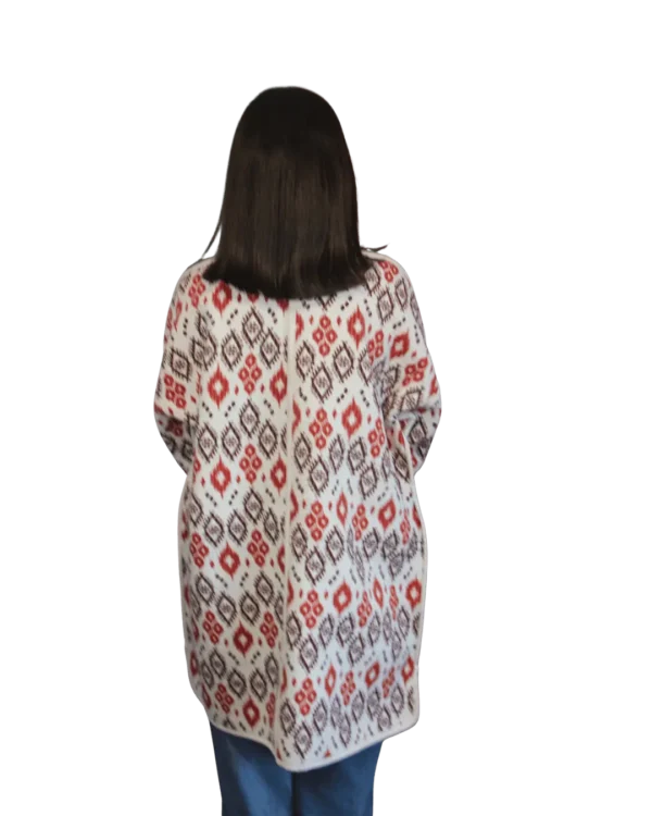 Joma Midi Szkarlatny Ikat ANORA - druga strona, ujęcie boczne