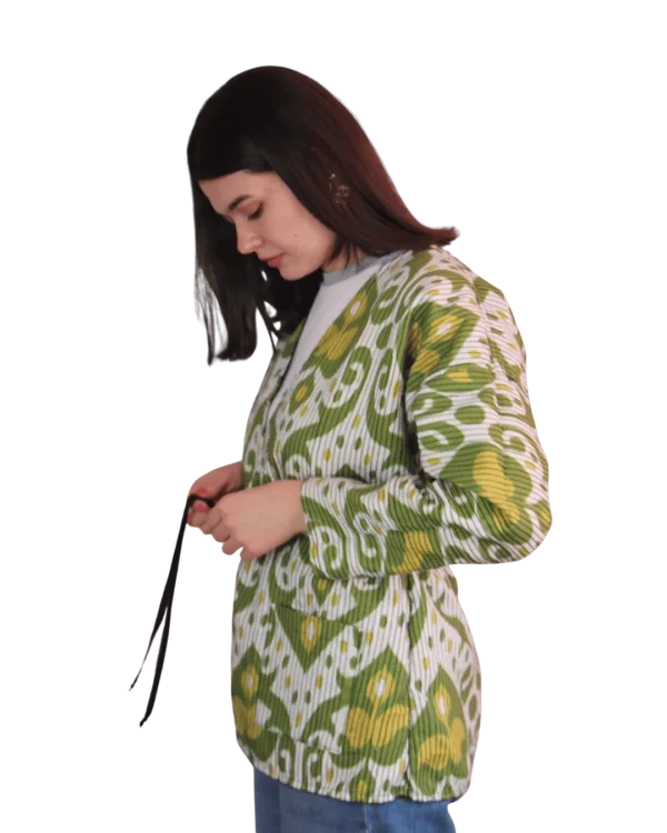 Joma Mini - Oliwkowy Ikat, dwustronna, unikat