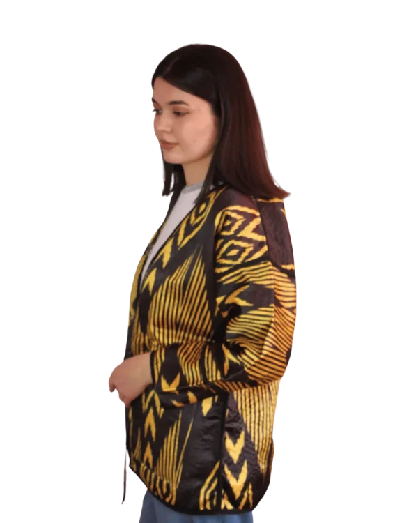 Joma Mini - Oliwkowy Ikat, dwustronna, unikat
