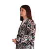 Joma Mini Zebrowy Ikat ANORA - druga strona, turkusowy wzór ikat