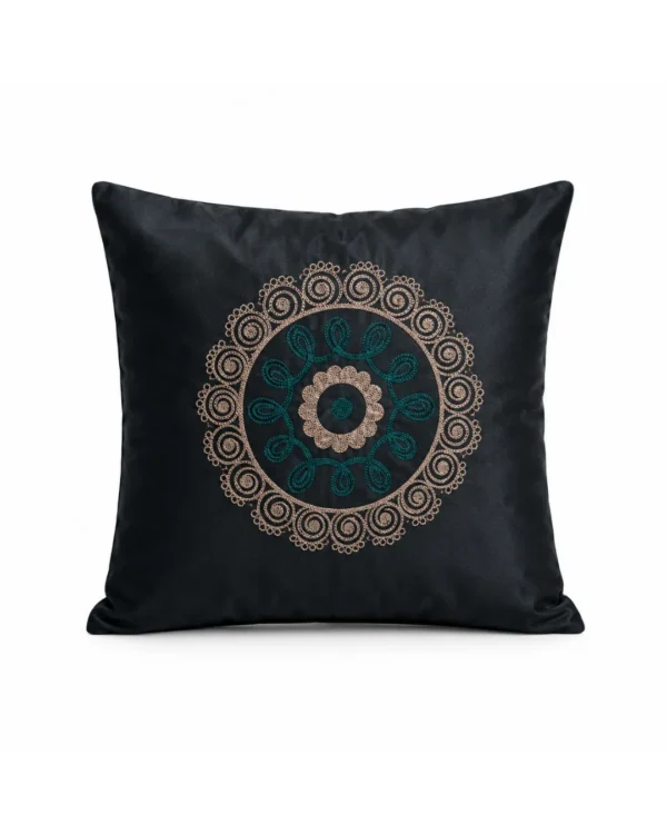 ANORA "Suzani" Velvet Cushion Cover — Set of 2, Hand-Embroidered, 50×50 cm